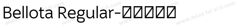 Bellota Regular字体转换